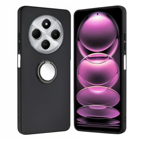Противоударный чехол Matte with Ring Holder для Xiaomi Redmi 14C 4G/Poco C75/Redmi A4 5G - черный