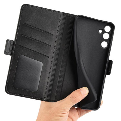 Чехол-книжка Dual-side Magnetic Buckle для на Samsung Galaxy M16 / F16 - черный