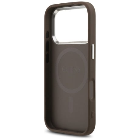 Оригінальний чохол Guess 4G Classic Logo з MagSafe на iPhone 17 Pro - brown