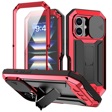 Чохол протиударний R-JUST Sliding для iPhone 16 - червоний