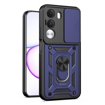 Противоударный чехол Sliding Camshield на Realme C100i / C100x 4G — синий