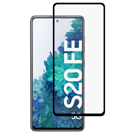 Защитное стекло 3D Full Glue Full Screen на Samsung Galaxy S20 FE - черное