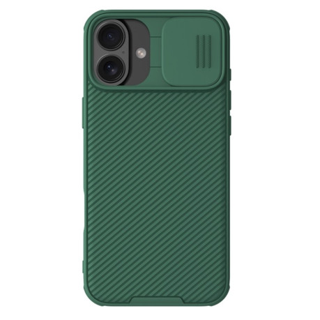Ударозащитный чехол NILLKIN CamShield Pro на iPhone 16 Plus - зеленый