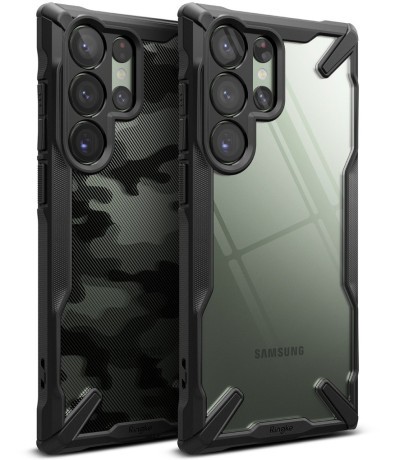 Оригінальний чохол Ringke Fusion X Design durable для Samsung Galaxy S23 Ultra - Camouflage black