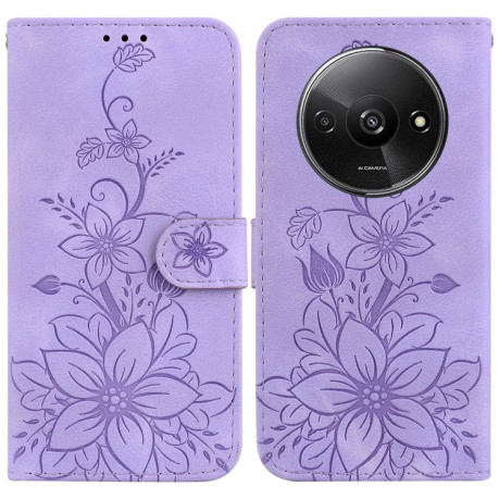 Чохол-книжка Lily Embossed Leather для Xiaomi Redmi A3 - фіолетовий