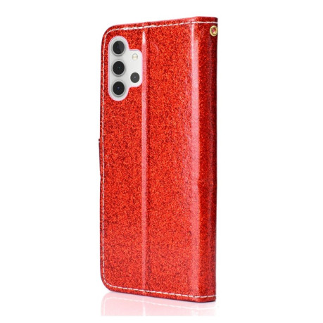 Чохол-книжка Glitter Powder Samsung Galaxy A32 4G - червоний