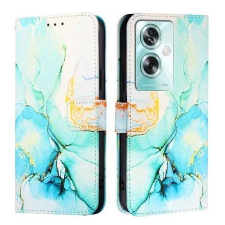 Чехол-книжка PT003 Marble Pattern на OnePlus Nord N30 SE 5G - зеленый