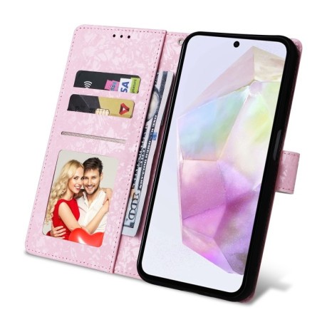 Чохол-книжка Bronzing Painting RFID для Samsung Galaxy A26 5G - Rose