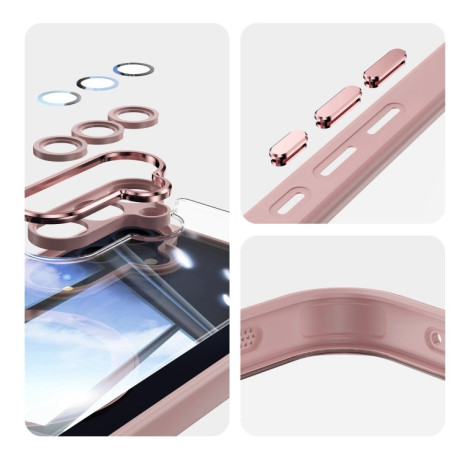 Противоударный чехол MagSafe Acrylic Hybrid для Samsung Galaxy A16 5G - розовый