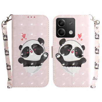 Чехол-книжка 3D Colored Horizontal для Xiaomi Redmi Note 13 5G - Panda