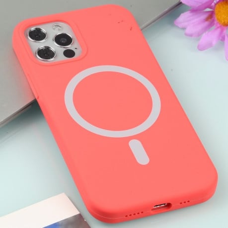 Противоударный чехол Nano Silicone (Magsafe) для iPhone 11 - розовый