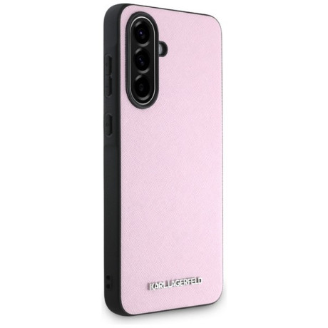 Оригінальний чохол Karl Lagerfeld Saffiano Metal Logo для Samsung Galaxy A56 - Pink