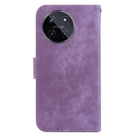 Чохол-книжка Little Tiger Embossed Leather на Realme 11 4G Global - фіолетовий