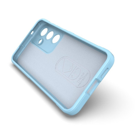 Силиконовый чехол Magic Flannel для Samsung Galaxy S25 5G - темно-серый