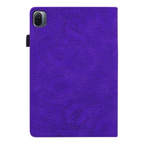 Чехол-книжка Calf Pattern Design Embossed для Xiaomi Mi Pad 5 / 5 Pro - фиолетовый