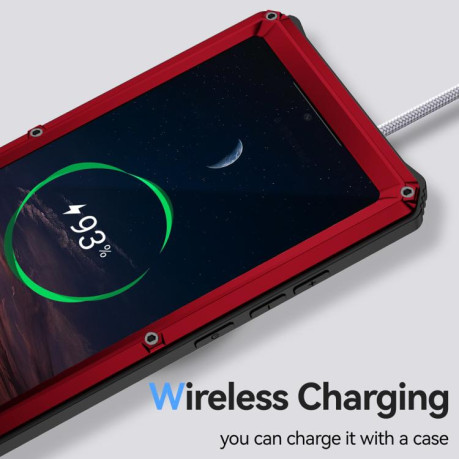 Противоударный чехол R-JUST Life Waterproof для Samsung Galaxy S25 Ultra 5G - красный