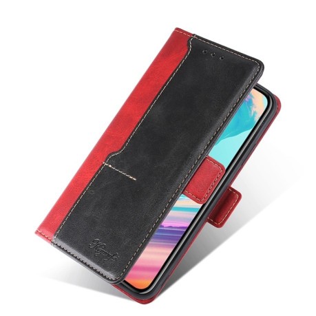 Чехол-книжка Contrast Color для Xiaomi Redmi Note 12S 4G - красный