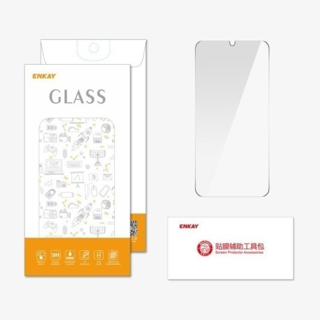 Защитное Стекло ENKAY Hat-prince 026mm 9H для Xiaomi Redmi 14C/Poco C75 - черное