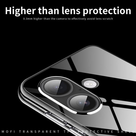 Ультратонкий чехол MOFI Ming Series для iPhone 17  - прозрачный