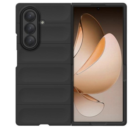 Силиконовый чехол Magic Flannel для Samsung Galaxy Fold 7 5G - черный