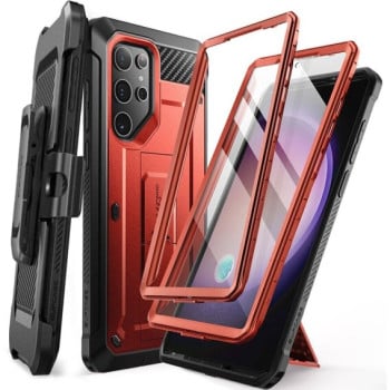 Двухсторонний чехол Supcase Unicorn Beetle для Samsung Galaxy S24 Ultra -  Red