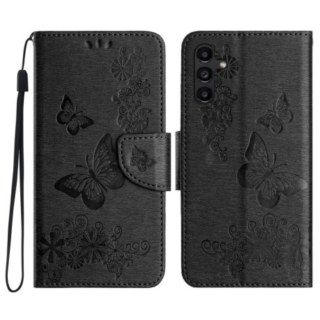 Чохол-книжка Embossed Butterfly  для Samsung Galaxy A36/A56 5G - чорний