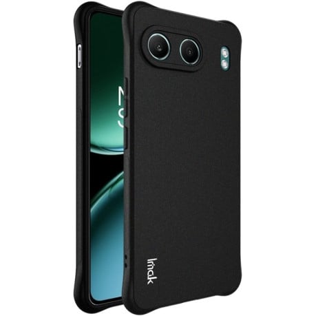 Силіконовий прозорий чохол imak Airbag із посиленими кутами на OnePlus Nord 4 - чорний
