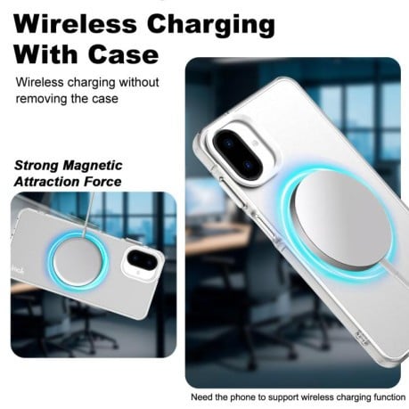 Чехол IMAK Chocolate Series с MagSafe на Samsung Galaxy A07 4G - белый