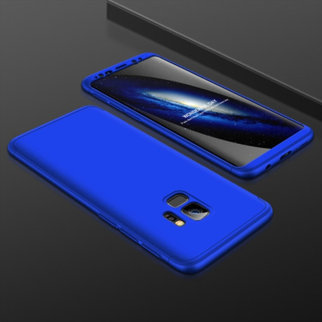 Чохол GKK Three Stage Splicing Full Coverage Samsung Galaxy S9-темно-синій