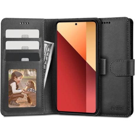 Чохол-книжка Tech-Protect Wallet на Xiaomi Redmi Note 13 Pro 4G/Poco M6 Pro 4G - Black