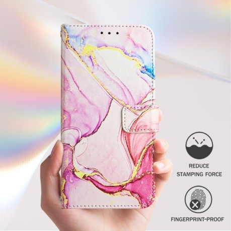 Чохол-книжка PT003 Marble Pattern на OnePlus Nord N30 SE 5G - рожеве золото