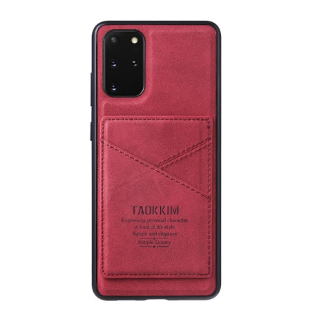 Противоударный чехол TAOKKIM Retro для Samsung Galaxy S20 FE - красный