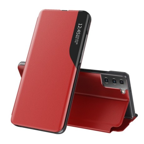 Чехол-книжка Clear View Standing на Samsung Galaxy S23 5G - красный