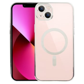 Протиударний чохол MagSafe Electroplating Straight для iPhone 14 - сріблястий