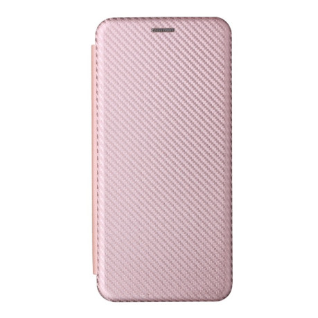 Чехол-книжка Carbon Fiber Texture на Xiaomi Redmi Note 11 Pro 5G (China)/11 Pro+ - розовый