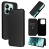 Чехол-книжка Carbon Fiber Texture на Xiaomi  Redmi Note 14 4G - черный