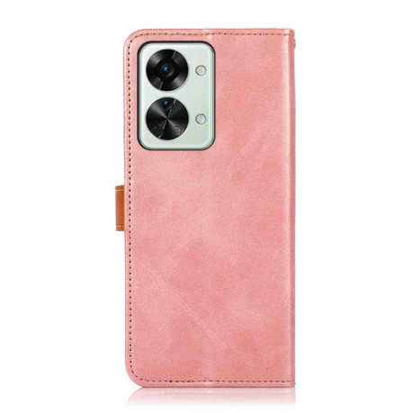 Чохол-книжка KHAZNEH Dual-color для OnePlus Nord 2T - рожеве золото