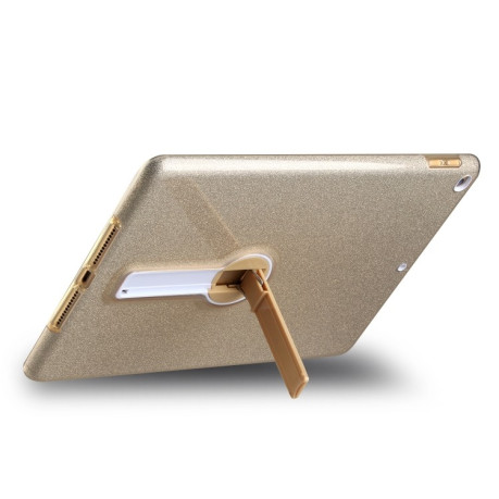 Противоударный чехол Glitter with Holder для  iPad 9.7 (2018) &amp; (2017) - золотой