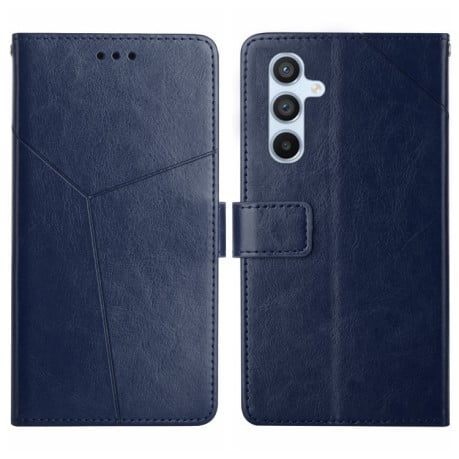 Чехол-книжка Y-shaped Pattern для Samsung Galaxy M15 5G - синий