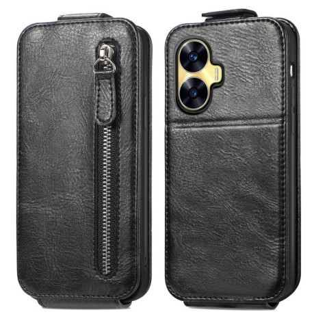 Фліп-чохол Zipper Wallet Vertical для Realme C55 - чорний