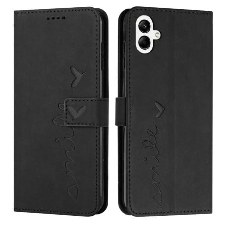 Чохол-книжка в стилі Retro м'яке покриття Skin Feel серія Amile на Samsung Galaxy A07 4G - чорний