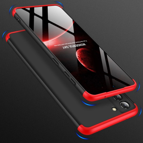 Протиударний чохол GKK Three Stage Splicing Samsung Galaxy S21 FE - чорно-червоний