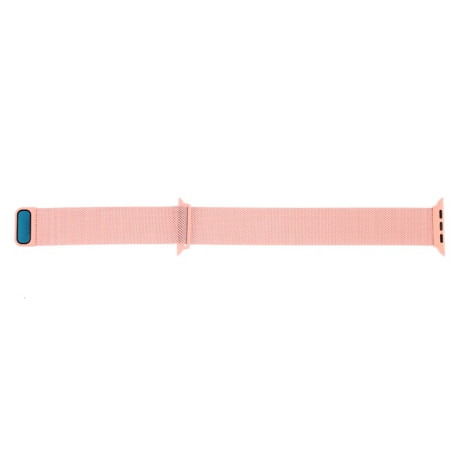 Браслет із нержавіючої сталі Milanese Loop Magnetic для Apple Watch Ultra 49mm /45mm /44mm /42mm - рожевий