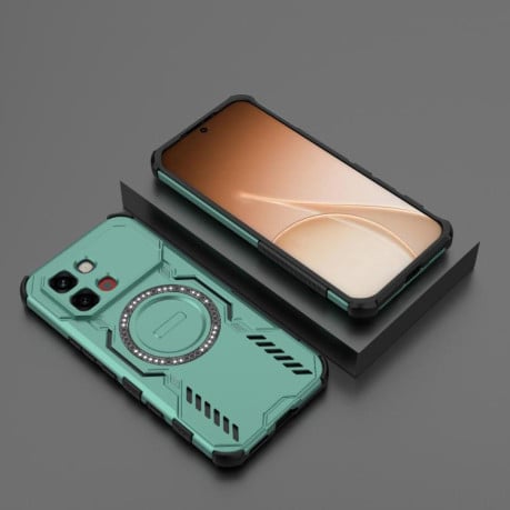Протиударний чохол Butterfly Armor з MagSafe на Infinix Note Edge 5G Global — світло-зелений