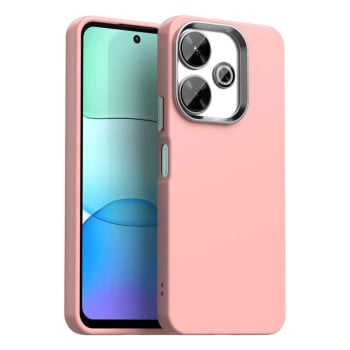 Протиударний чохол Colorful Acrylic Series із кольоровою силіконовою боковиною на Xiaomi Poco M6 4G - рожевий