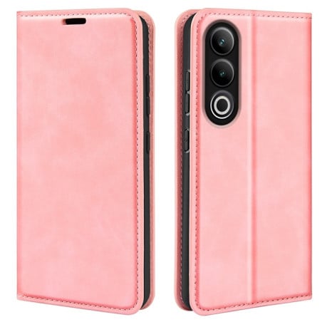 Чехол-книжка Retro Skin Feel Business Magnetic на OnePlus Ace 3V - розовый