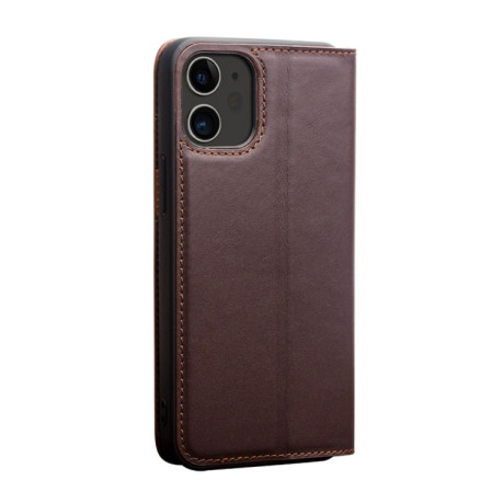 Шкіряний чохол QIALINO Wallet Case для iPhone 12 / 12 Pro - Brown