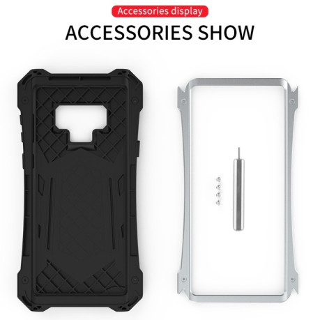 Протиударний металевий чохол R-JUST Dustproof Armor Samsung Galaxy Note 9 - чорний