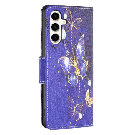 Чехол-книжка Colored Drawing Pattern для Samsung Galaxy S23 FE 5G - Butterfly