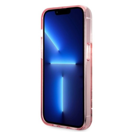 Оригінальний чохол Karl Lagerfeld Glitter Karl's Head для iPhone 14 Pro Max - pink
